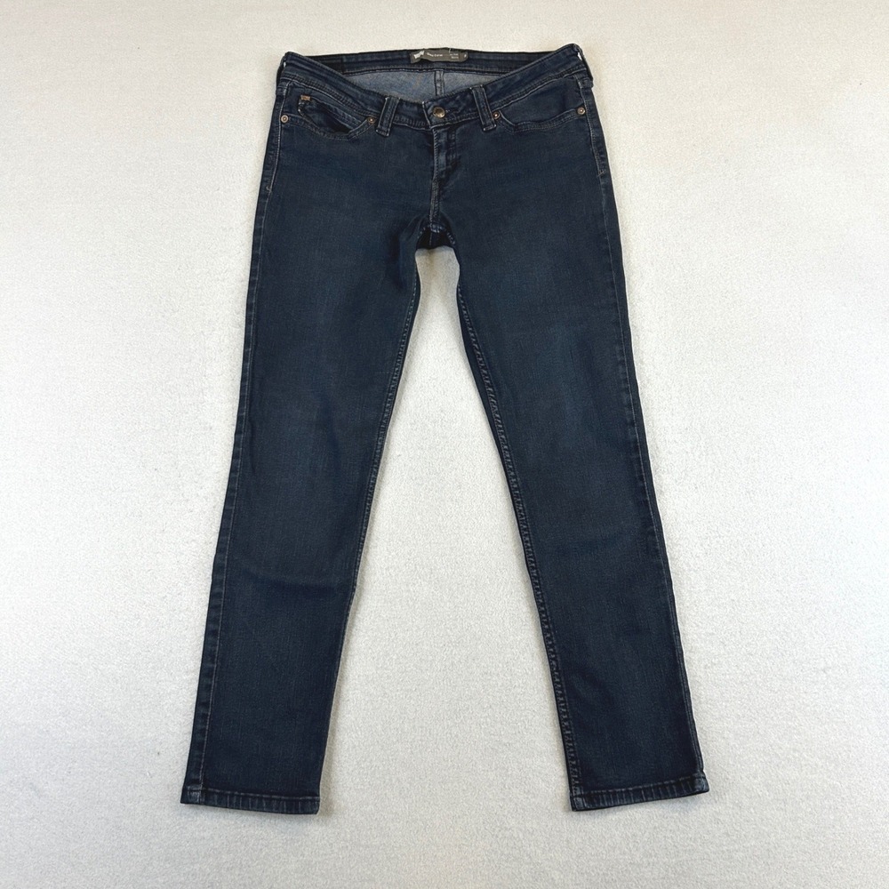Levi's Demi Curve Jeans Women 9 W29 Dark Blue Low Rise Skinny Stretch Denim